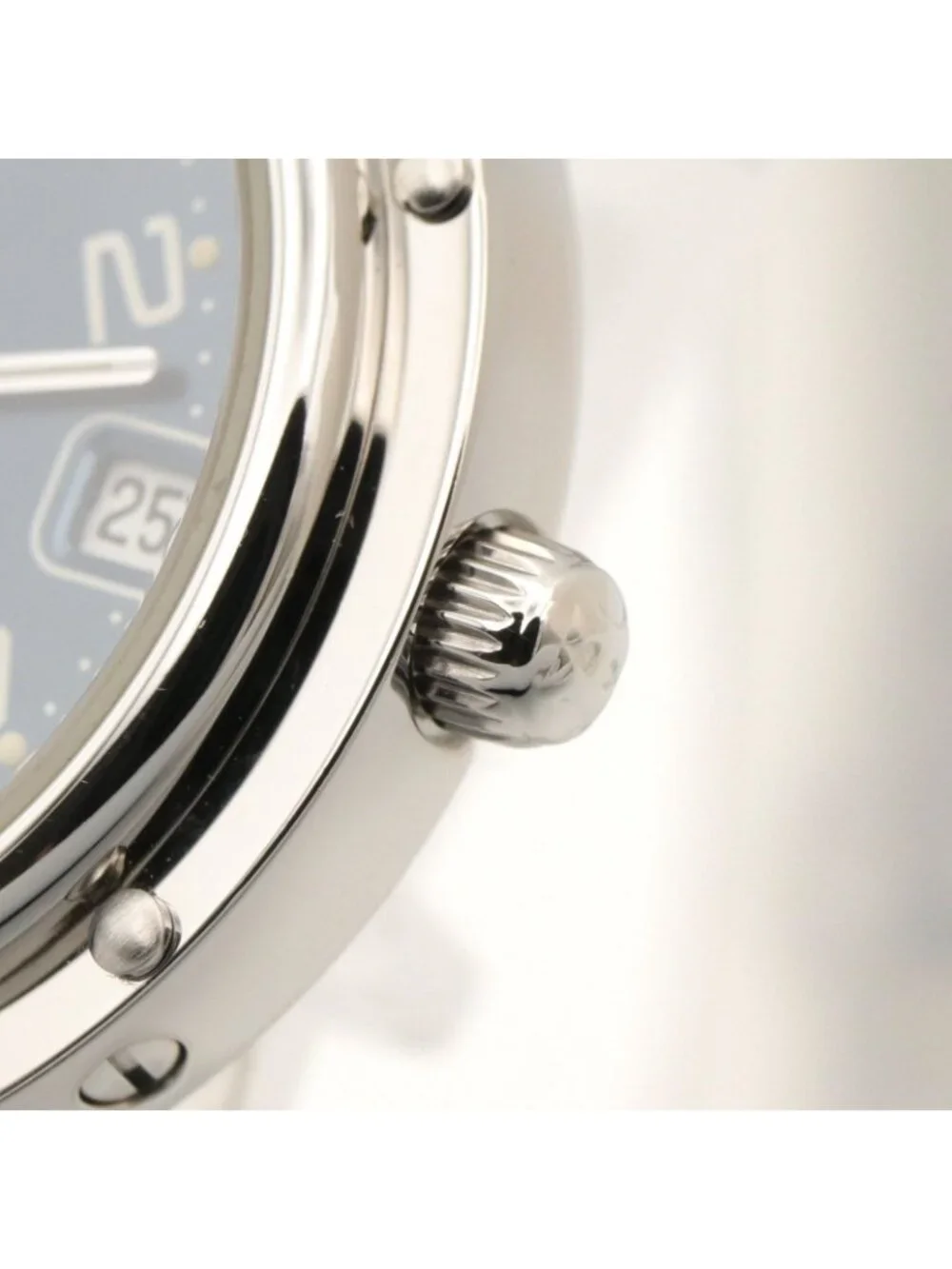 Hermes Watch Clipper Blue Stainless Steel
